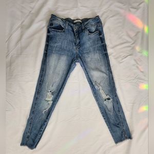 Kancan distressed ripped skinny jeans